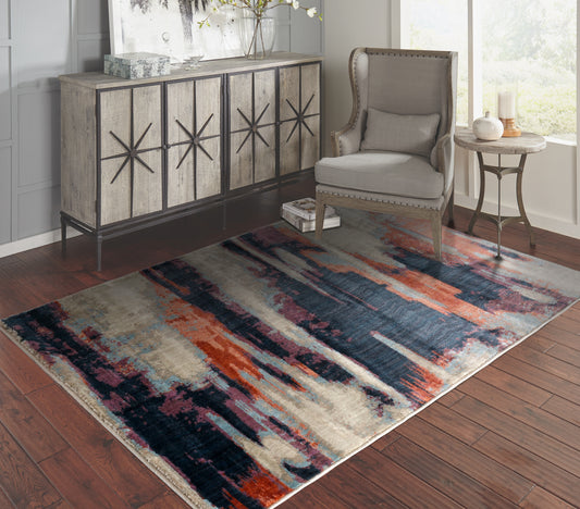 Abstract Multicolor Rug