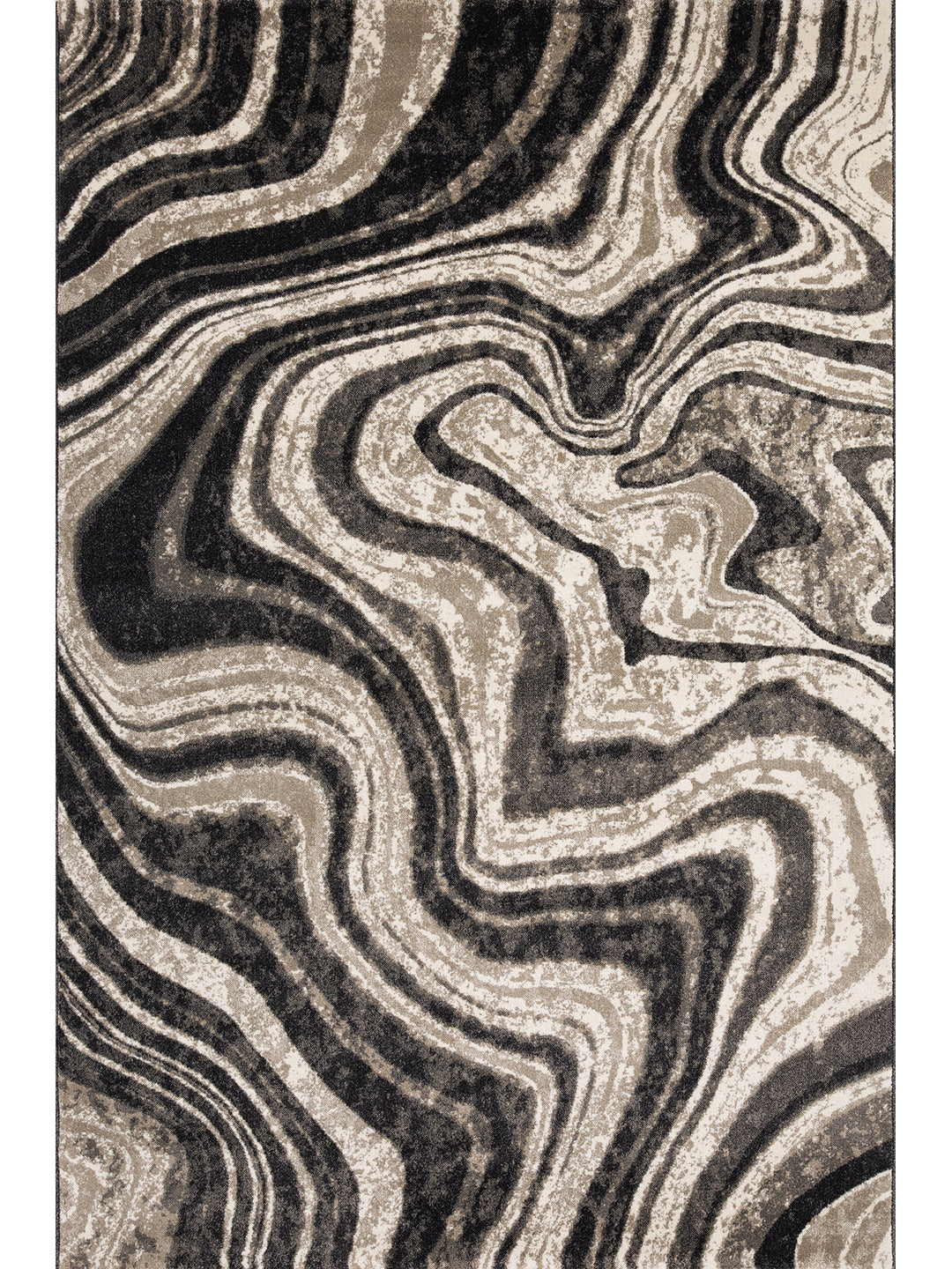 Abstract Grey Rug