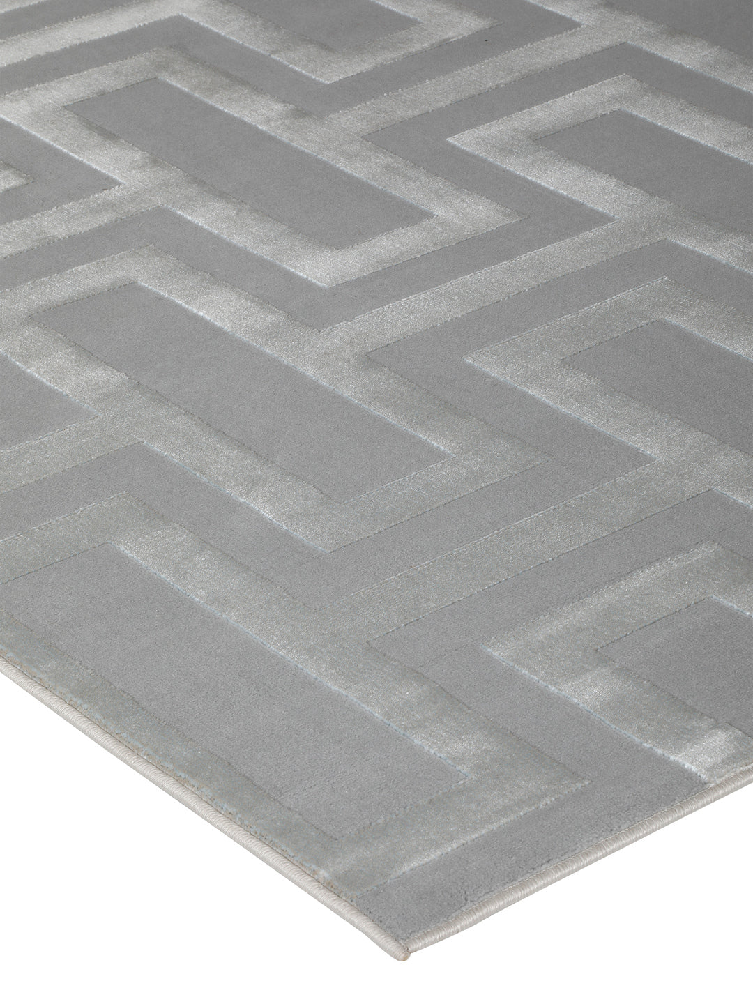 Geometric Grey Rug
