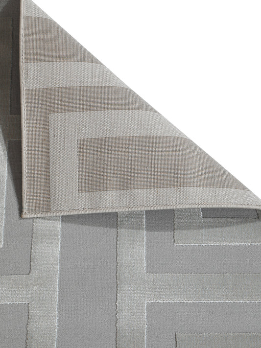 Geometric Grey Rug