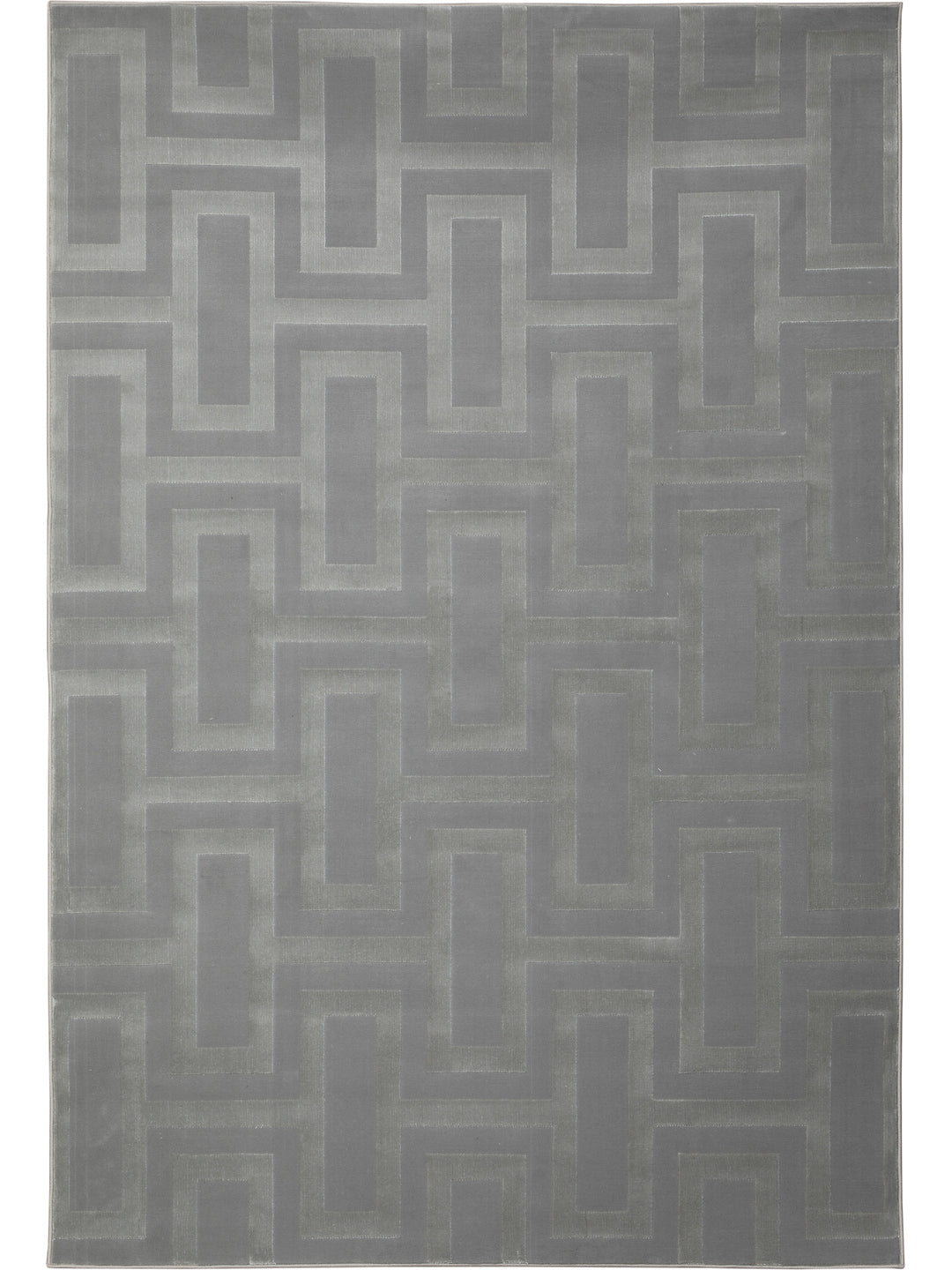Geometric Grey Rug