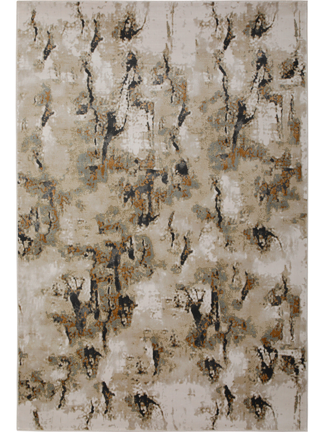 Abstract Cream Rug